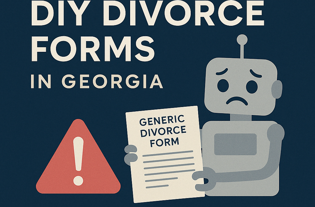 The DIY Divorce Trap: Why Generic Forms Can Cost You Big in Georgia 