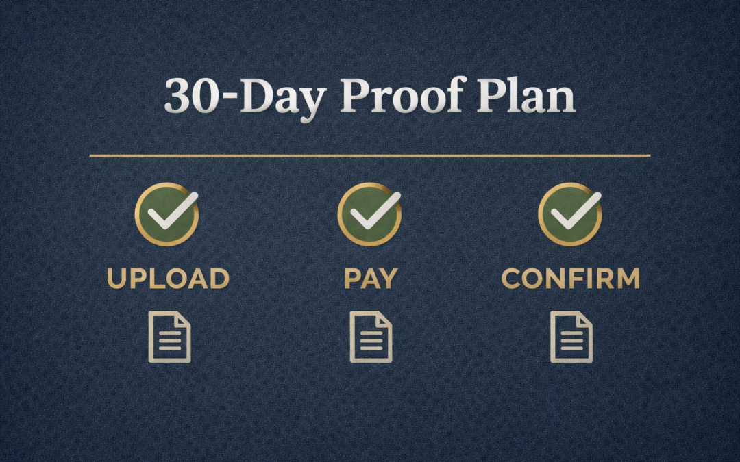 Paper Trail, Peace of Mind: The 30-Day Proof Plan That Ends Money Fights