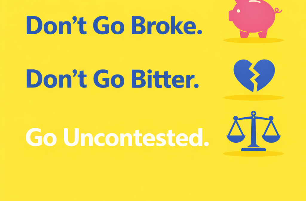 Don’t Go Broke. Don’t Go Bitter. Go Uncontested.