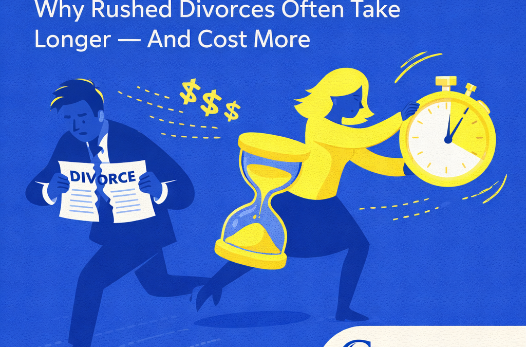 Slow Down to Speed Up: Why Rushed Divorces Often Take Longer&mdash;and Cost More
